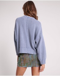 ONE TEASPOON - Acid Washed Oversized Pocket Sweater