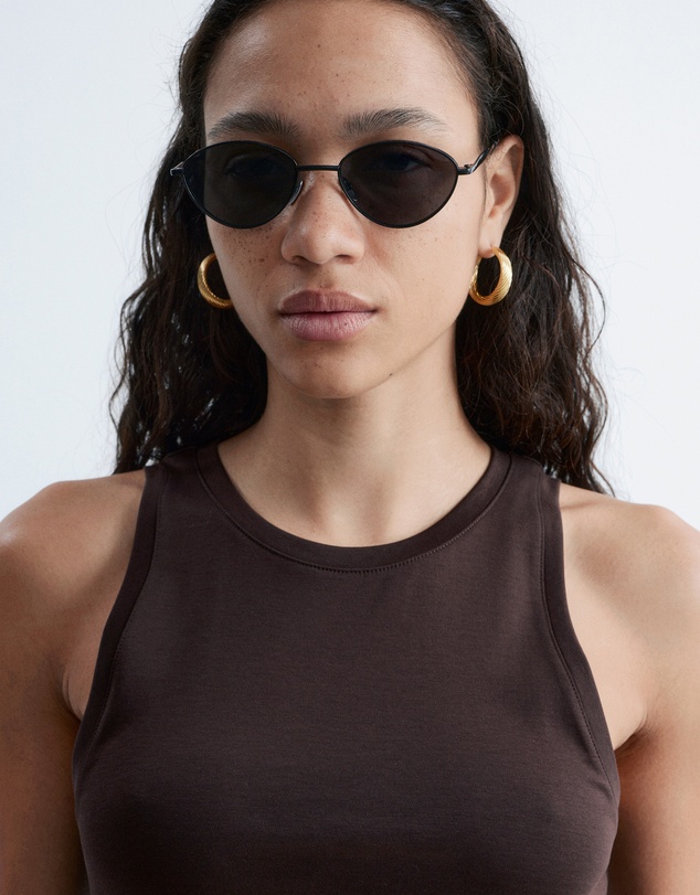 & Other Stories - Ruche Asymmetric Midi Dress