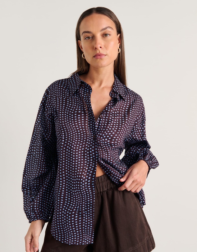 Jag - Ania Spot Long Sleeve Shirt