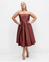 City Chic - Tiffany Strapless Midi Dress