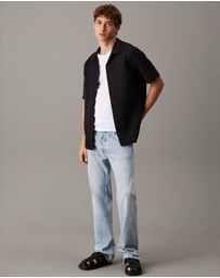 Calvin Klein - Linen Cotton Cuban Collar Shirt