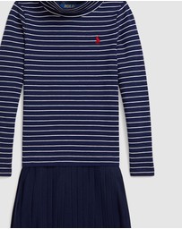 Polo Ralph Lauren - Striped Stretch Jersey Turtleneck Dress - ICONIC EXCLUSIVE - Babies-Kids