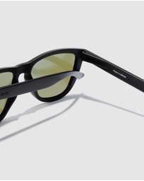 Hawkers Co - Polarized Dark Black Blue One Raw Sunglasses for Men and Women UV400