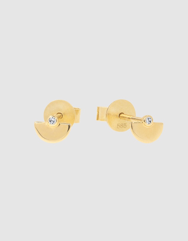 Luna Rae - Solid Gold - Lost Star Diamond Studs