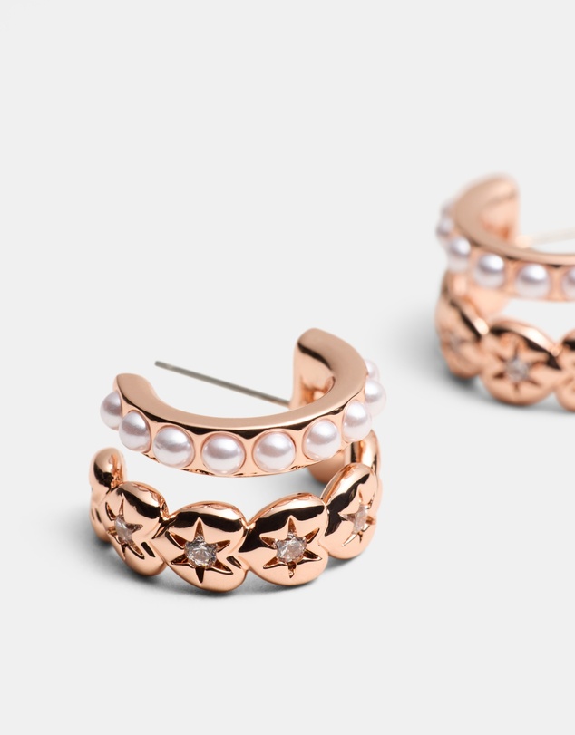 MIMCO - Westlyn Heart Duo Hoop Earrings