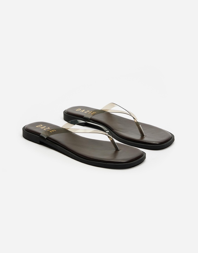 Dazie - Ruby Clear Thongs
