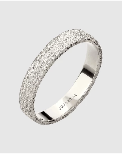 Kuzzoi - ICONIC EXCLUSIVE - Stardust Band Ring in 925 Sterling Silver