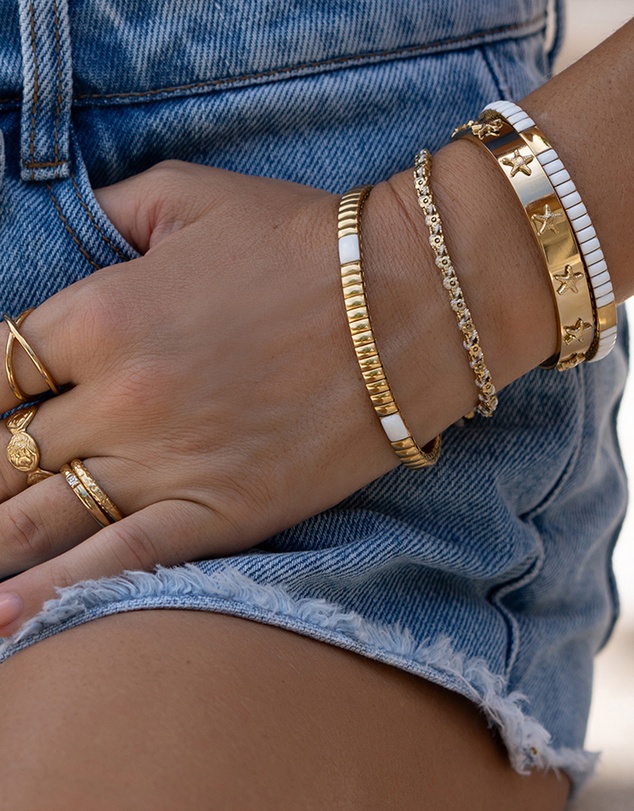 Arms Of Eve - Beatrice Gold Bracelet - Vanilla