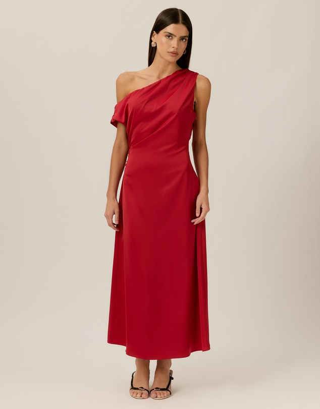 Tussah - Samara Asym Satin Midi Dress