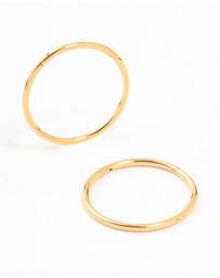 Lovisa - Gold Plated Surgical Steel Sleeper Earrings 14MM