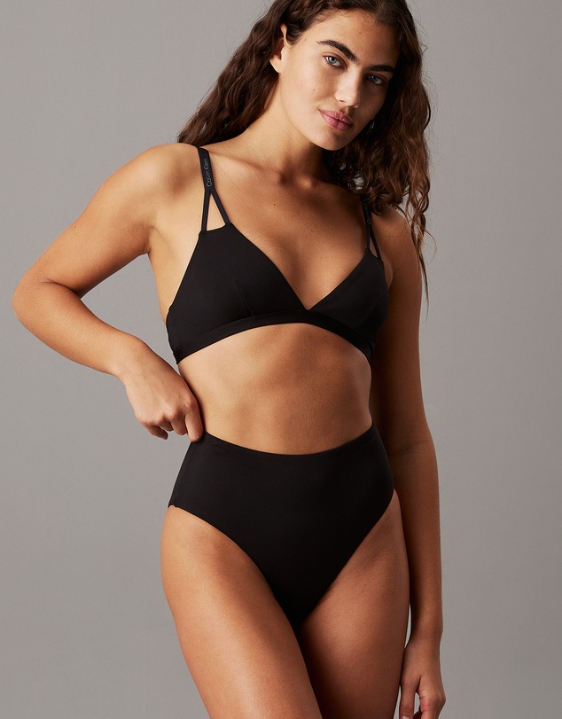 Calvin Klein - CK Split Elastic High Waisted Bikini Bottoms
