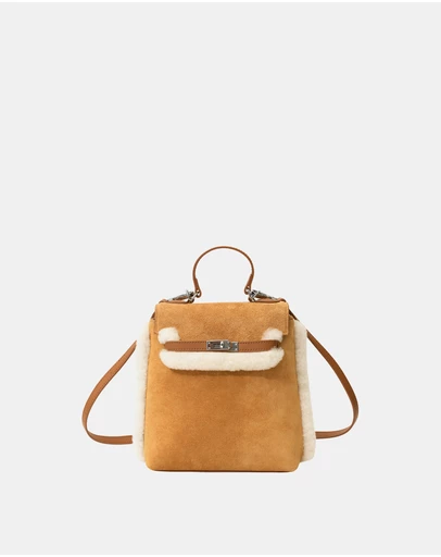 EVERAU - Australian Shepherd Ugg Kenny Bag Cow Suede Upper Bags