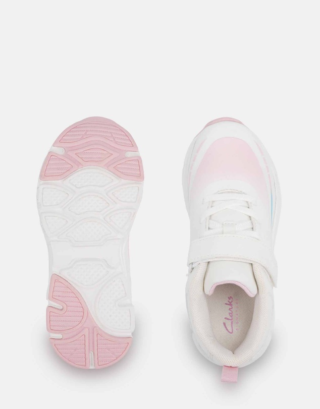 Clarks - Spirit White/Pink