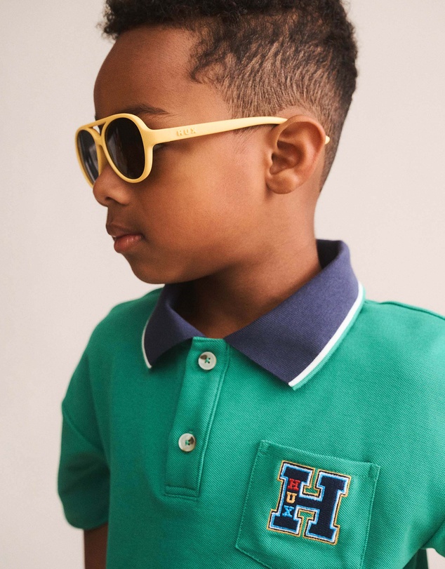 Huxbaby - Collegiate Pique Polo - Babies-Teens