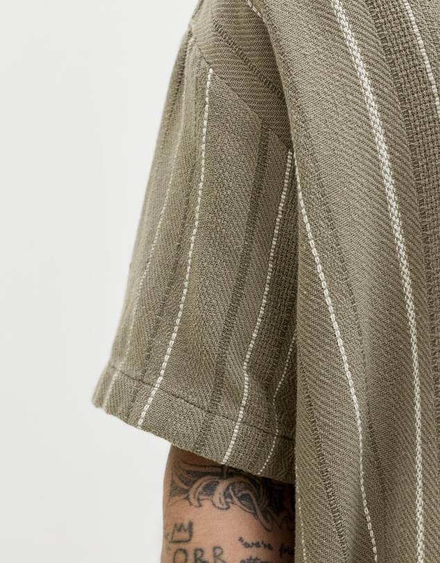 Jack & Jones - JJEBradley Striped Resort Shirt SS LN