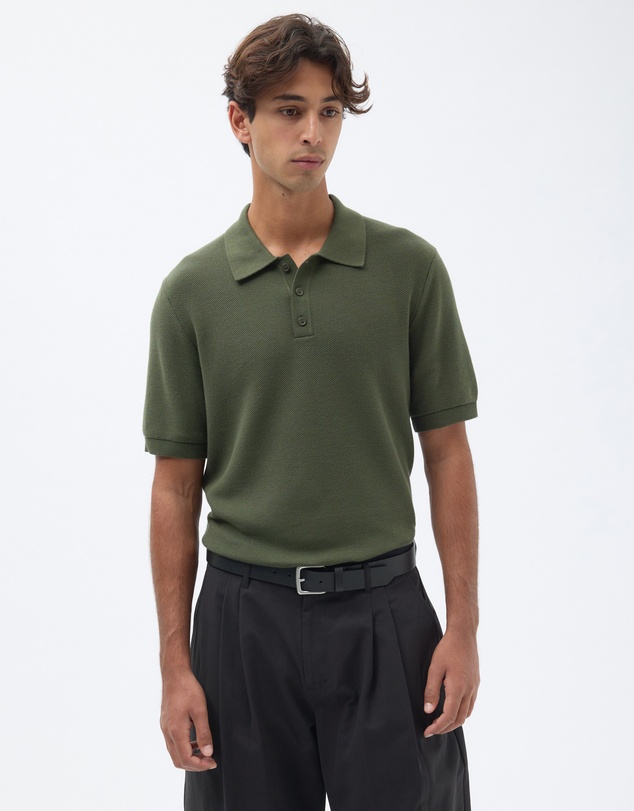 AERE - Organic Cotton Short Sleeve Polo