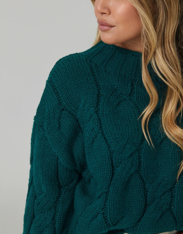 Esther & Co - Hadi Knit - Dark Green