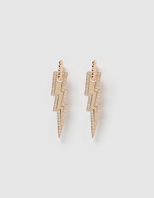 Izoa - Arya Drop Huggie Earrings