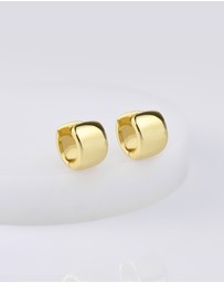 Wanderlust + Co - Classic Bold Gold 7mm Baby Huggie Earrings