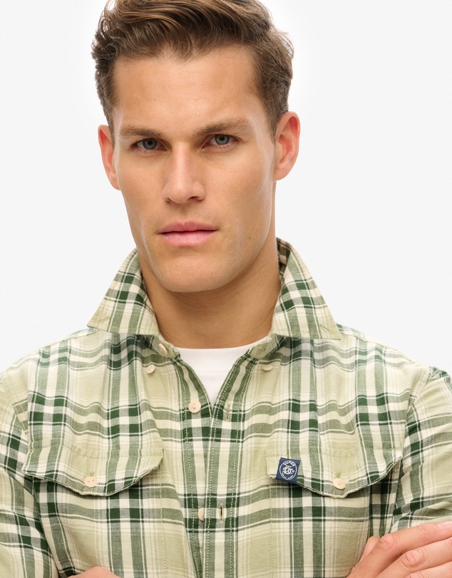 Superdry - Merchant Linen Check Shirt