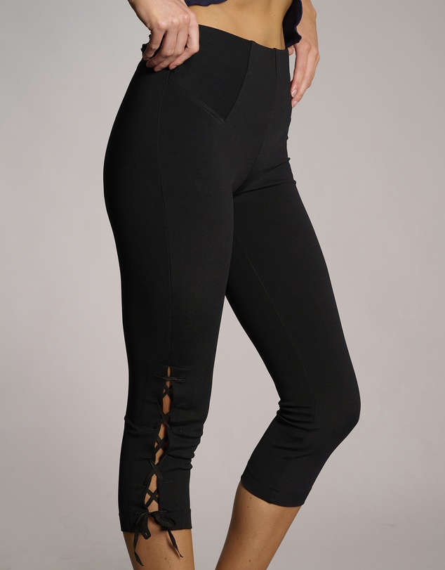Love and Nostalgia - Sarah Lace Up Capri Legging