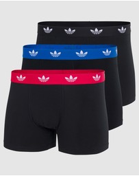 adidas Originals - 3 Pack Comfort Flex Cotton Trunk Underwear