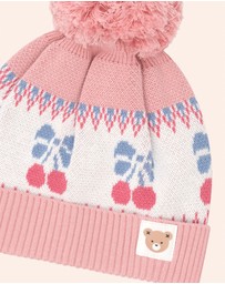 Huxbaby - Folk Cherry Bow Beanie - Kids