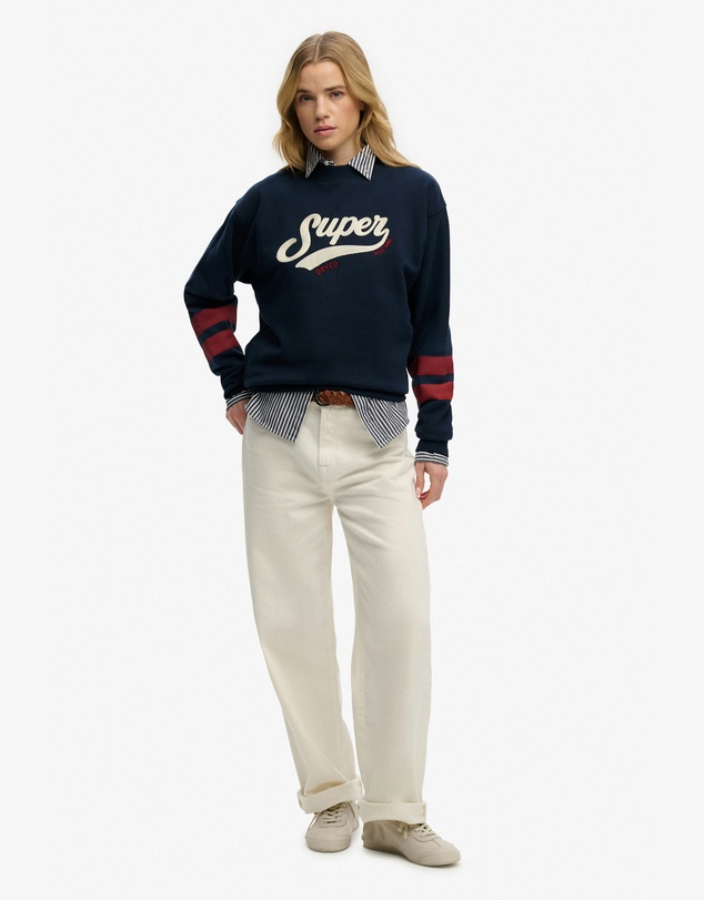 Superdry - Varsity Script Loose Crew