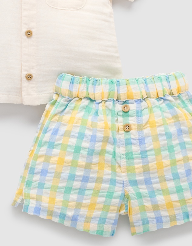 Purebaby - Check Set -Kids-Babies