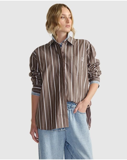 Decjuba - D-Luxe Poplin Stripe Shirt