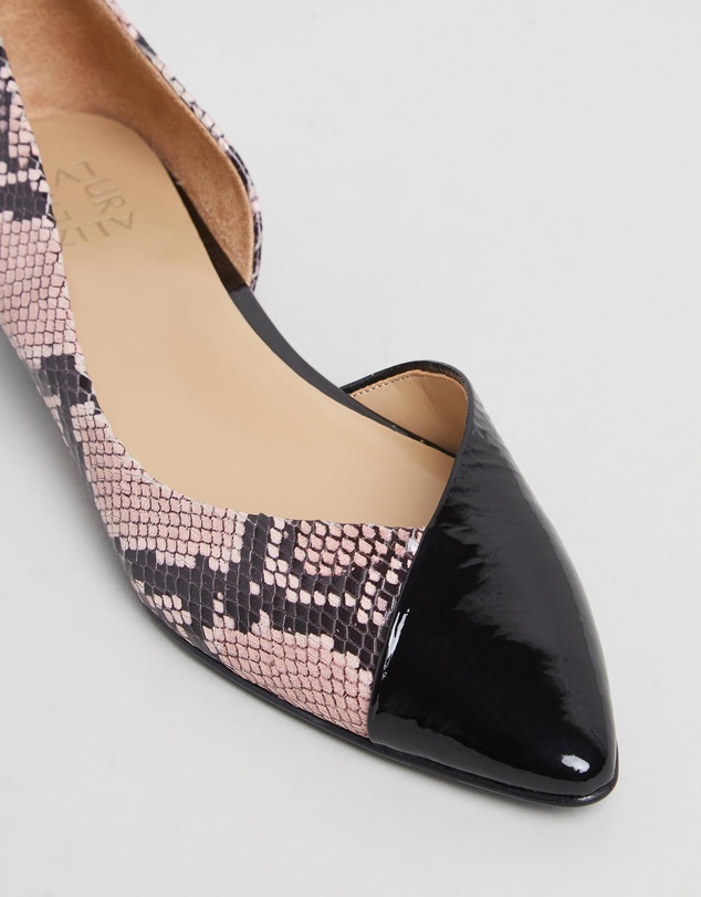 Naturalizer - Hayden Demi d'Orsay Flat - Rose Snake