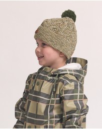 Crywolf - POM POM BEANIE Olive Speckle