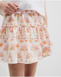 Country Road - Sunset Print Skirt