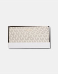 Michael Kors - Bryant Large Signature Logo Snap-Front Wallet