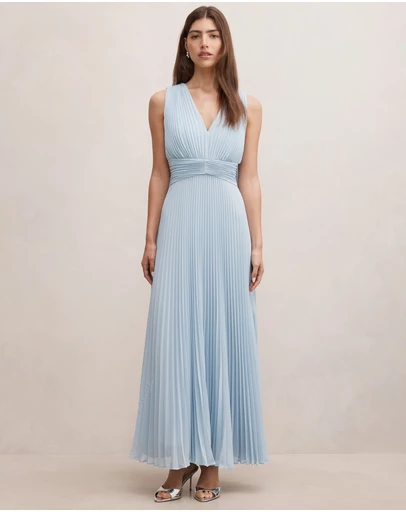 Forever New - Leia Pleated Cape Maxi Dress