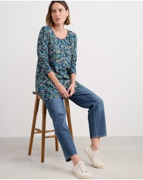 Seasalt - Seasalt Cornwall Blue L/S Screenprint Tunic
