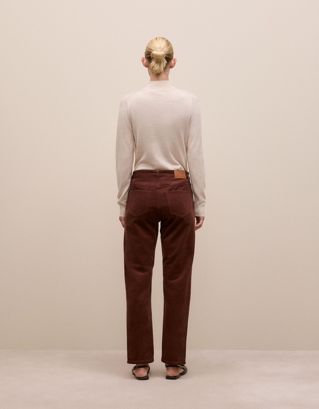 Trenery - Cord Five Pocket Boyfriend Pant in Espresso