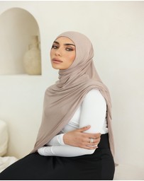 Mod Squad - Luxe Jersey Hijab- Fawn