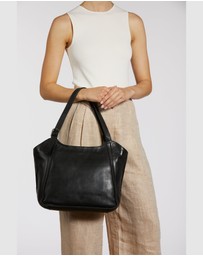 Evity - Maya Leather Buckle Tote Bag