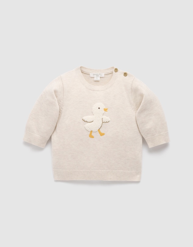 Purebaby - Chenille Embroidered Jumper-Kids-Babies