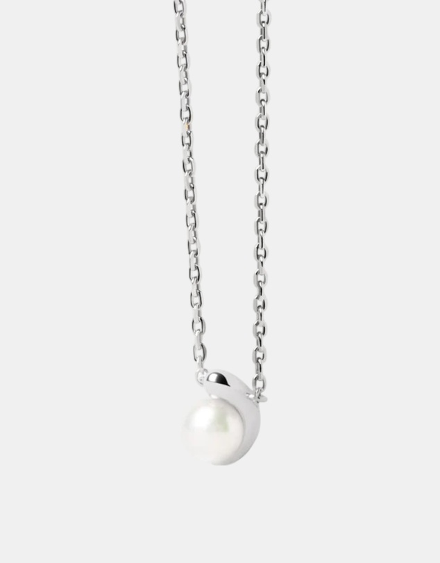 PDPAOLA - La Perla Solitary Silver Necklace