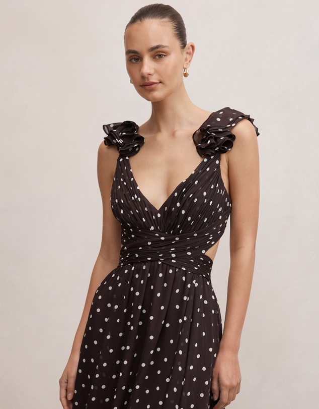 Forever New - Selena Ruffle Shoulder Maxi Dress