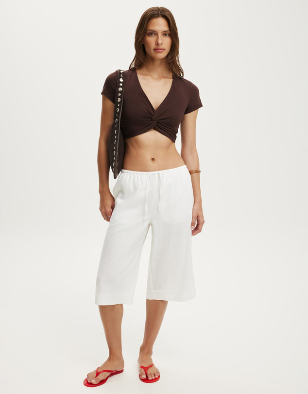 Cotton On - Bri Cropped Cardi Tee