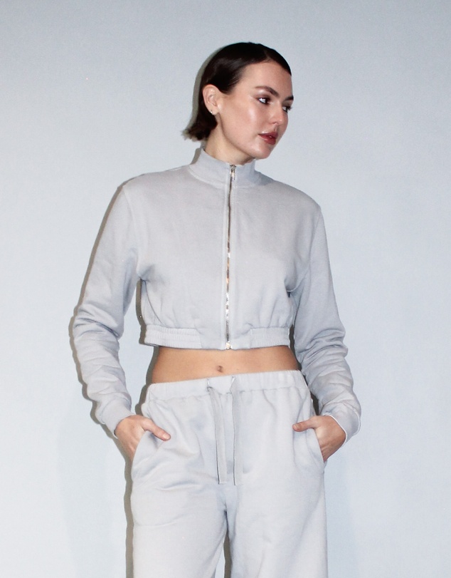 Love and Nostalgia - Linsey Cropped Fleece Jacket