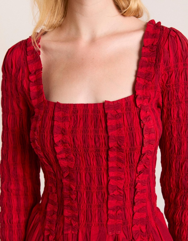 Damson Madder - Raphaela LS Mini Dress