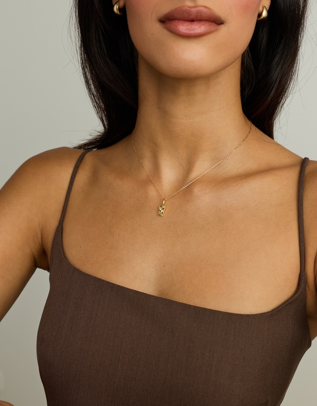 Michael Hill - Green Amethyst & Peridot Mojito Cocktail Pendant in 18kt Gold Vermeil