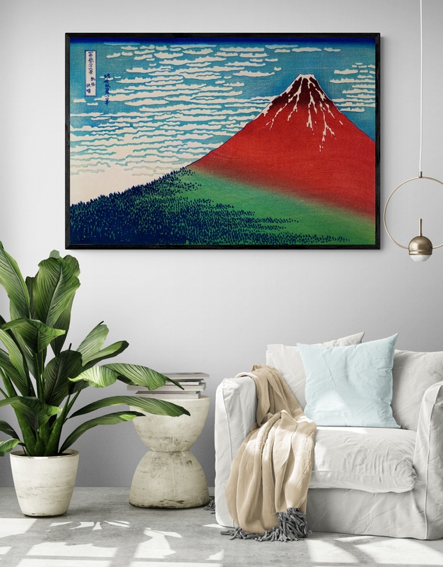 Inka Arthouse - Kanazawa Oki Nami Ura by Katsushika Hokusai Art Print