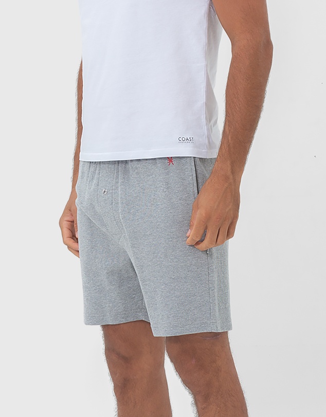 Coast Clothing - Barcelona Mens Lounge Shorts - Grey