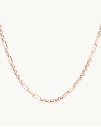 Medley Jewellery - Fob Fundamental Chain Necklace in Rose Gold