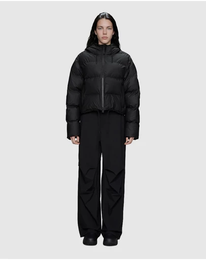 RAINS - Women's Alta Short Puffer Jacket Black